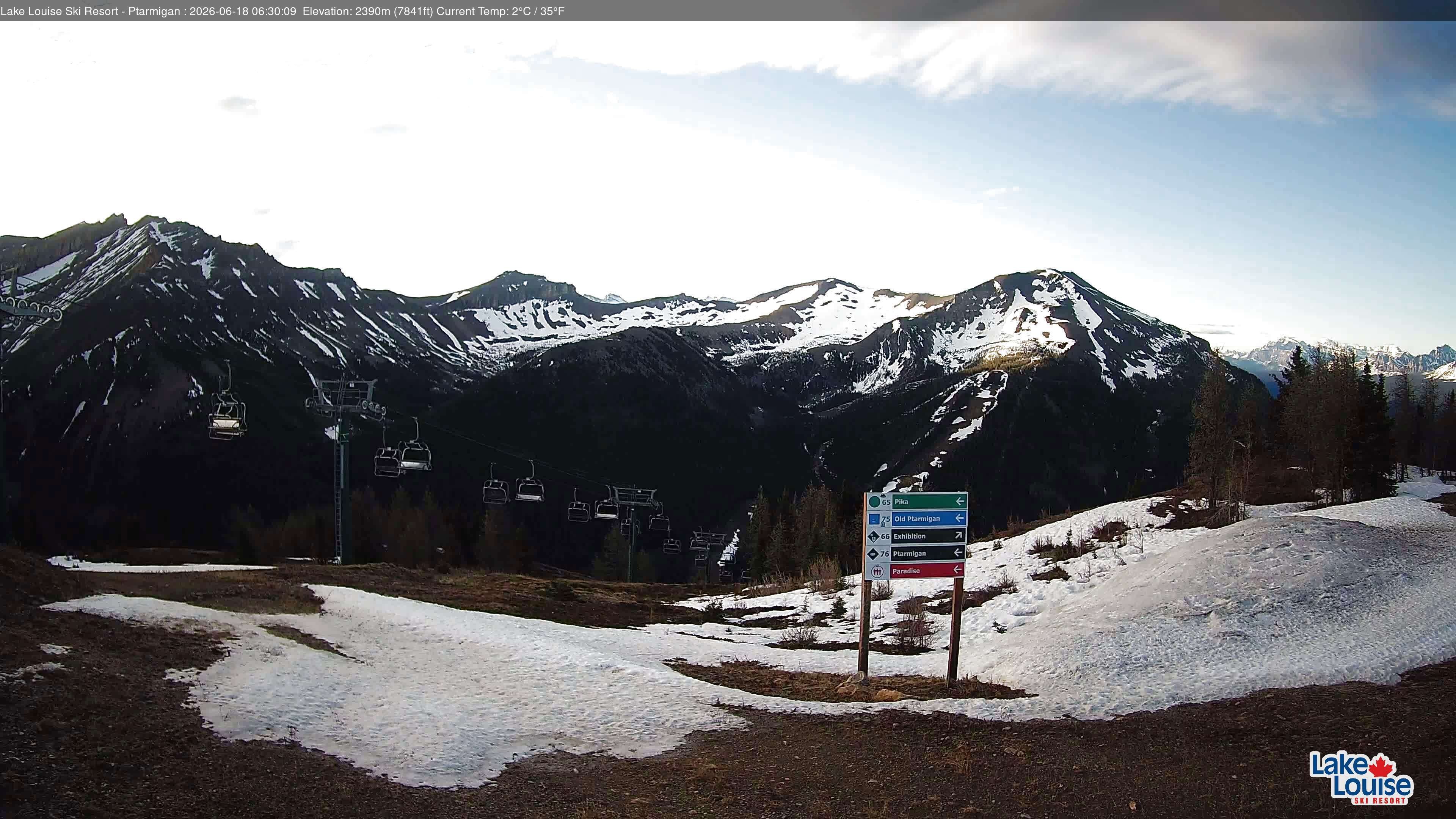 Archived image Webcam Lift Ptarmigan Panorama