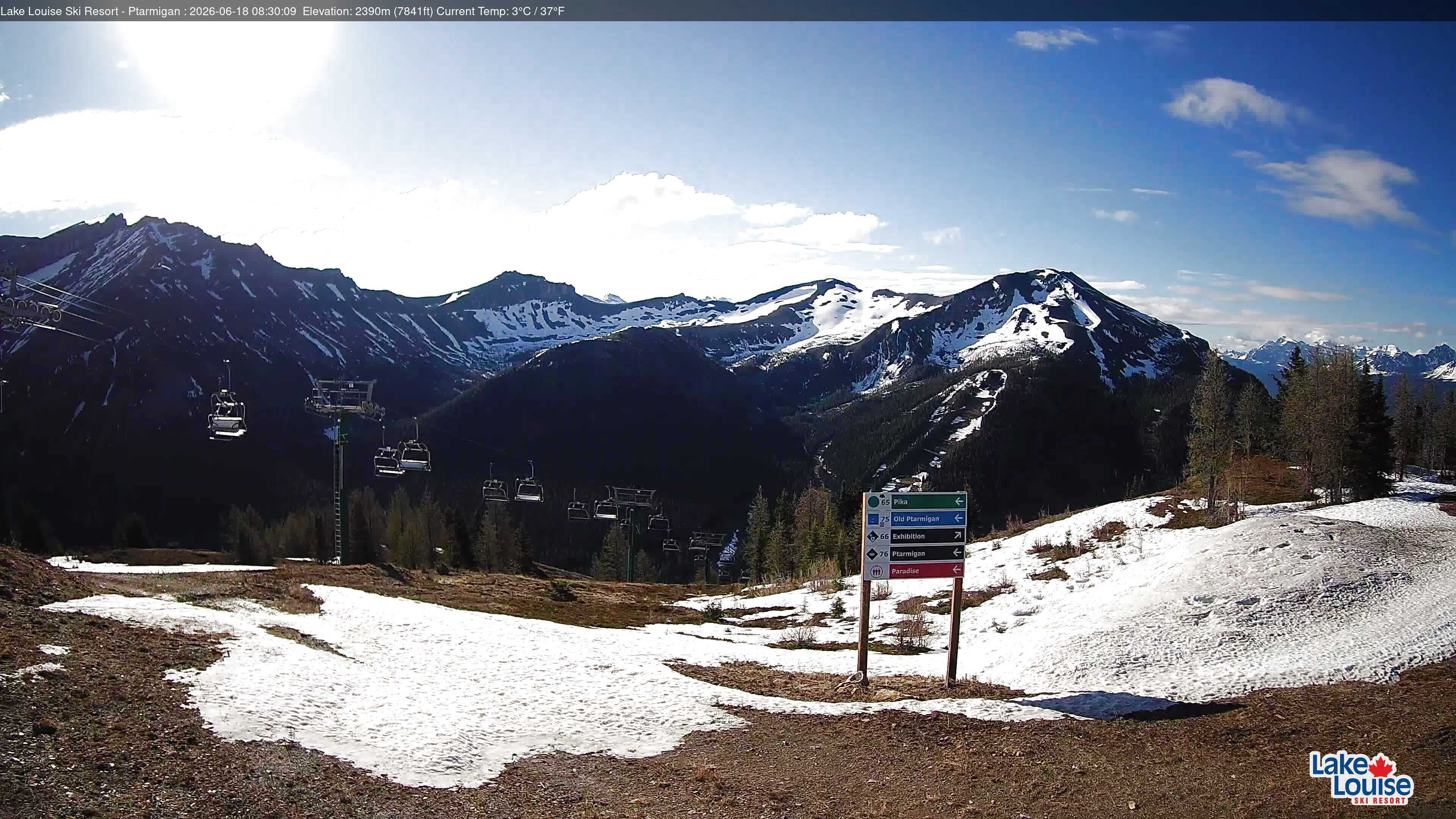 Archived image Webcam Lift Ptarmigan Panorama