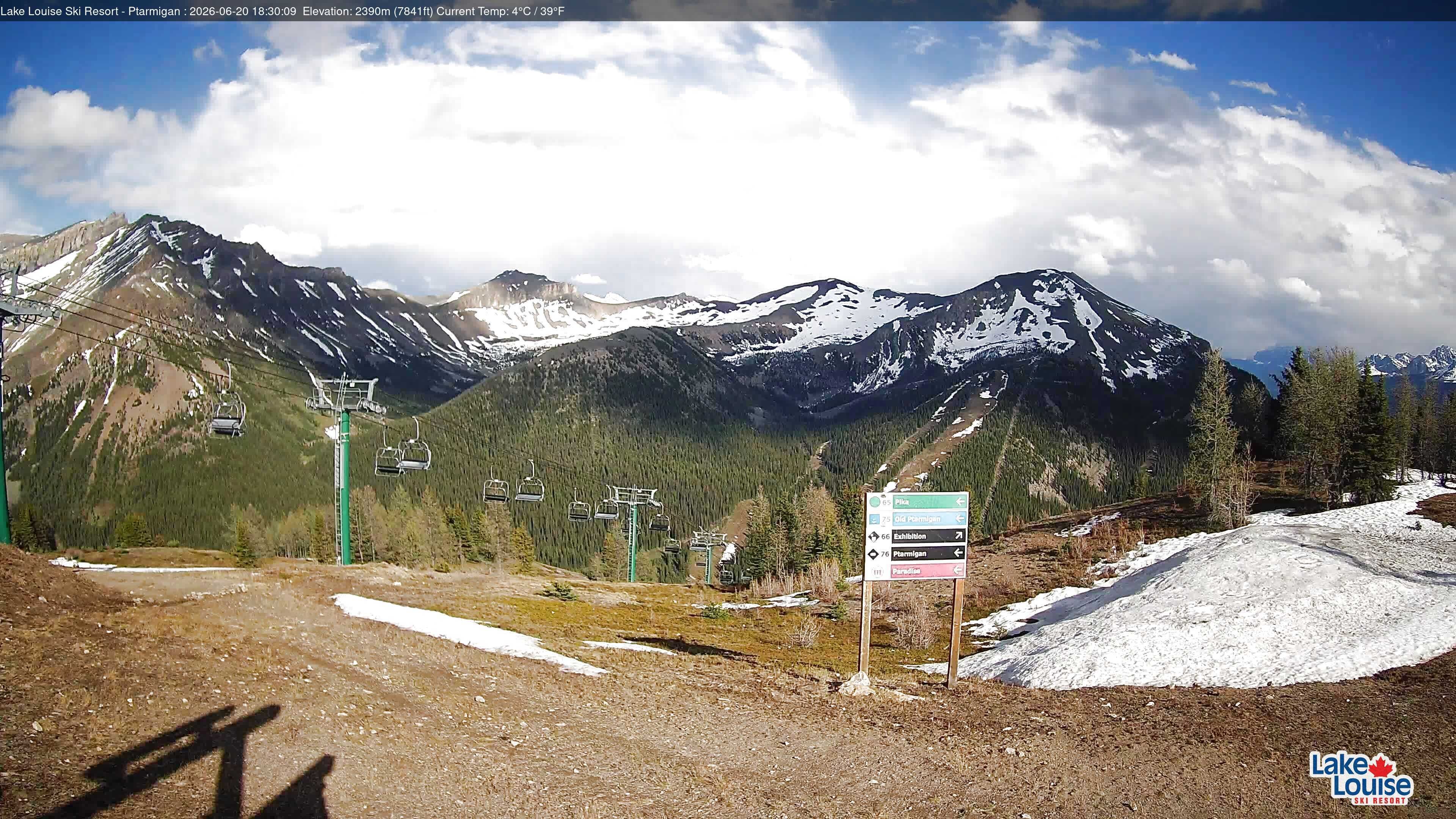 Archived image Webcam Lift Ptarmigan Panorama