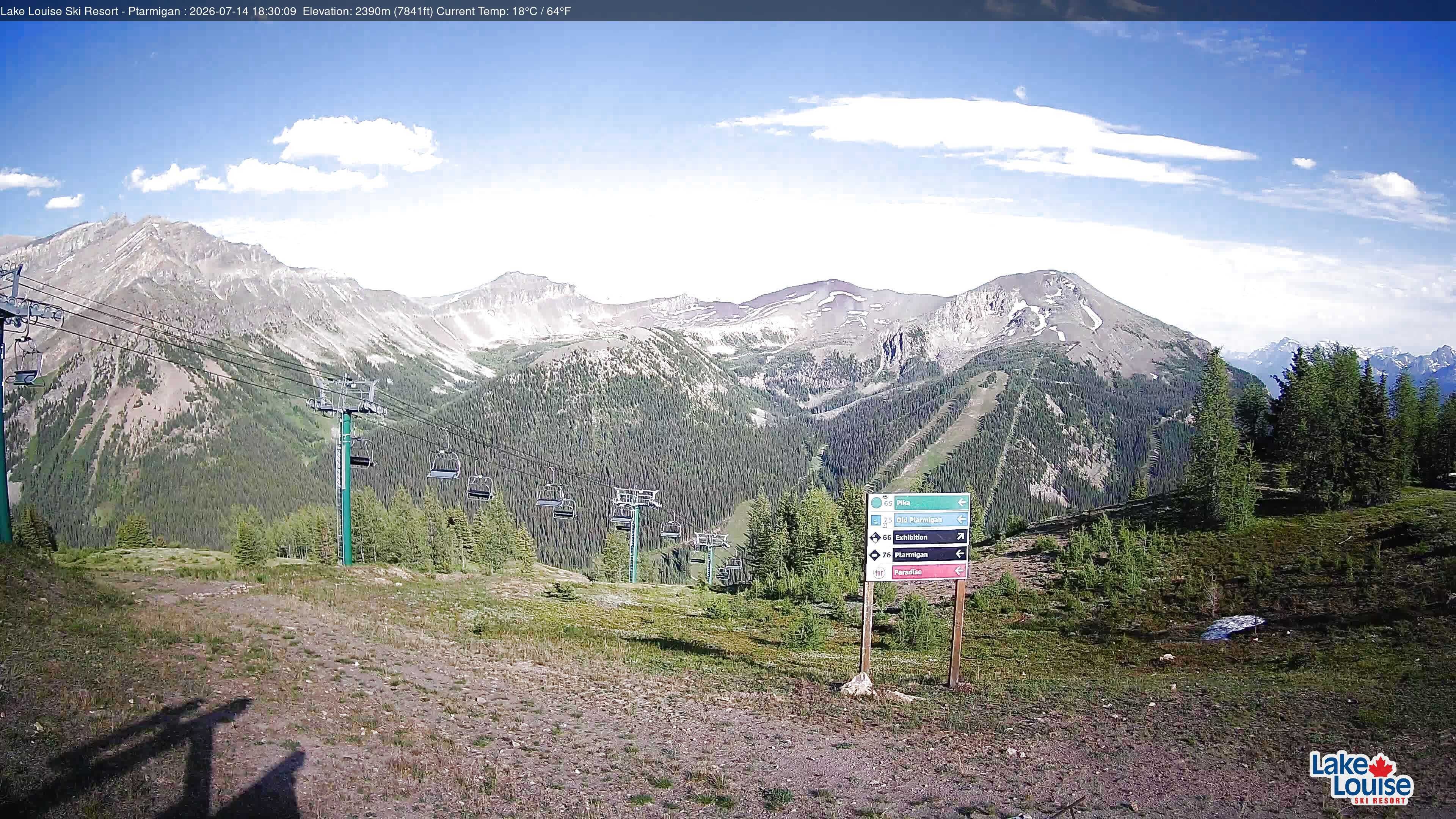 Archived image Webcam Lift Ptarmigan Panorama