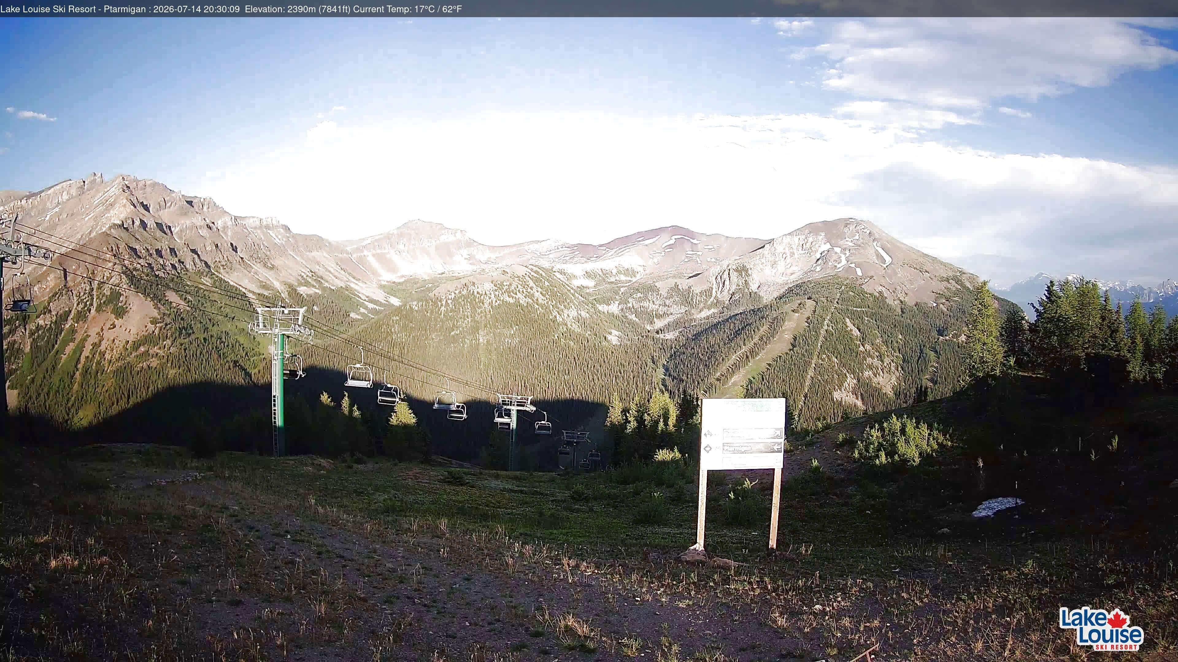 Archived image Webcam Lift Ptarmigan Panorama