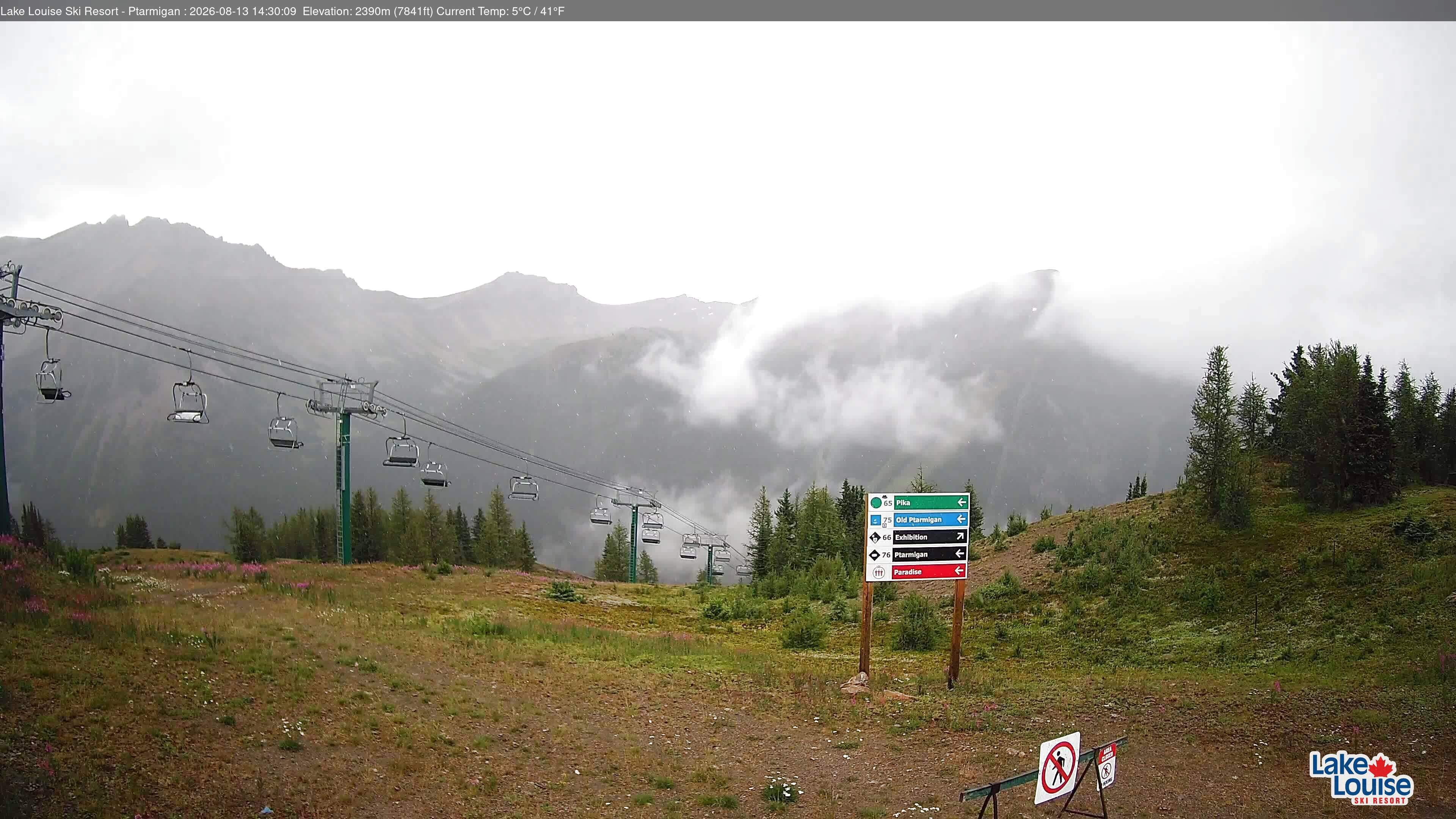 Archived image Webcam Lift Ptarmigan Panorama