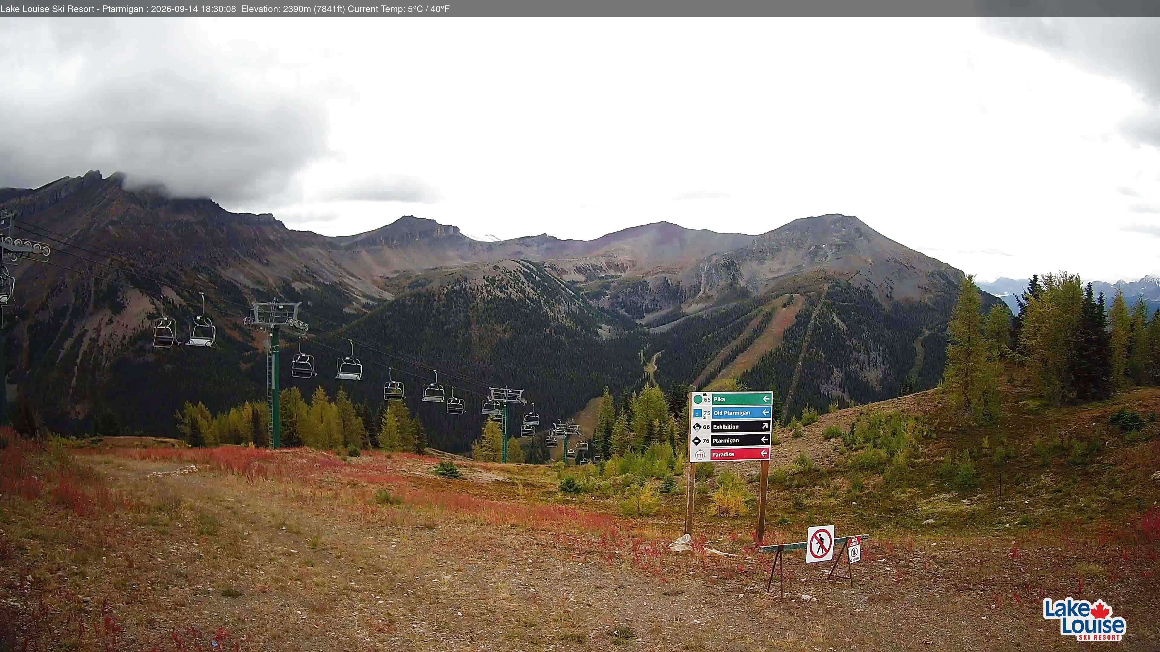 Archived image Webcam Lift Ptarmigan Panorama
