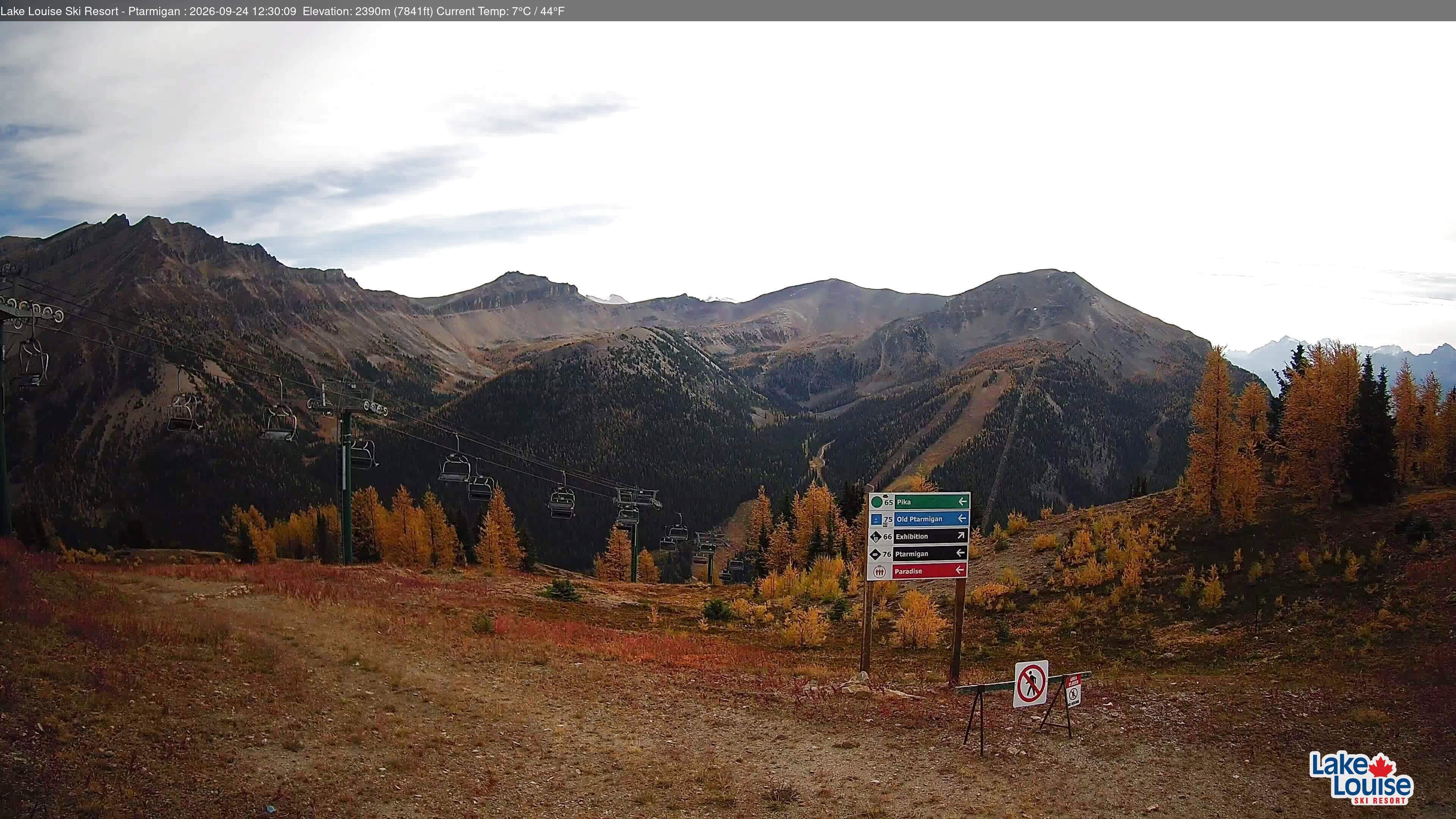 Archived image Webcam Lift Ptarmigan Panorama