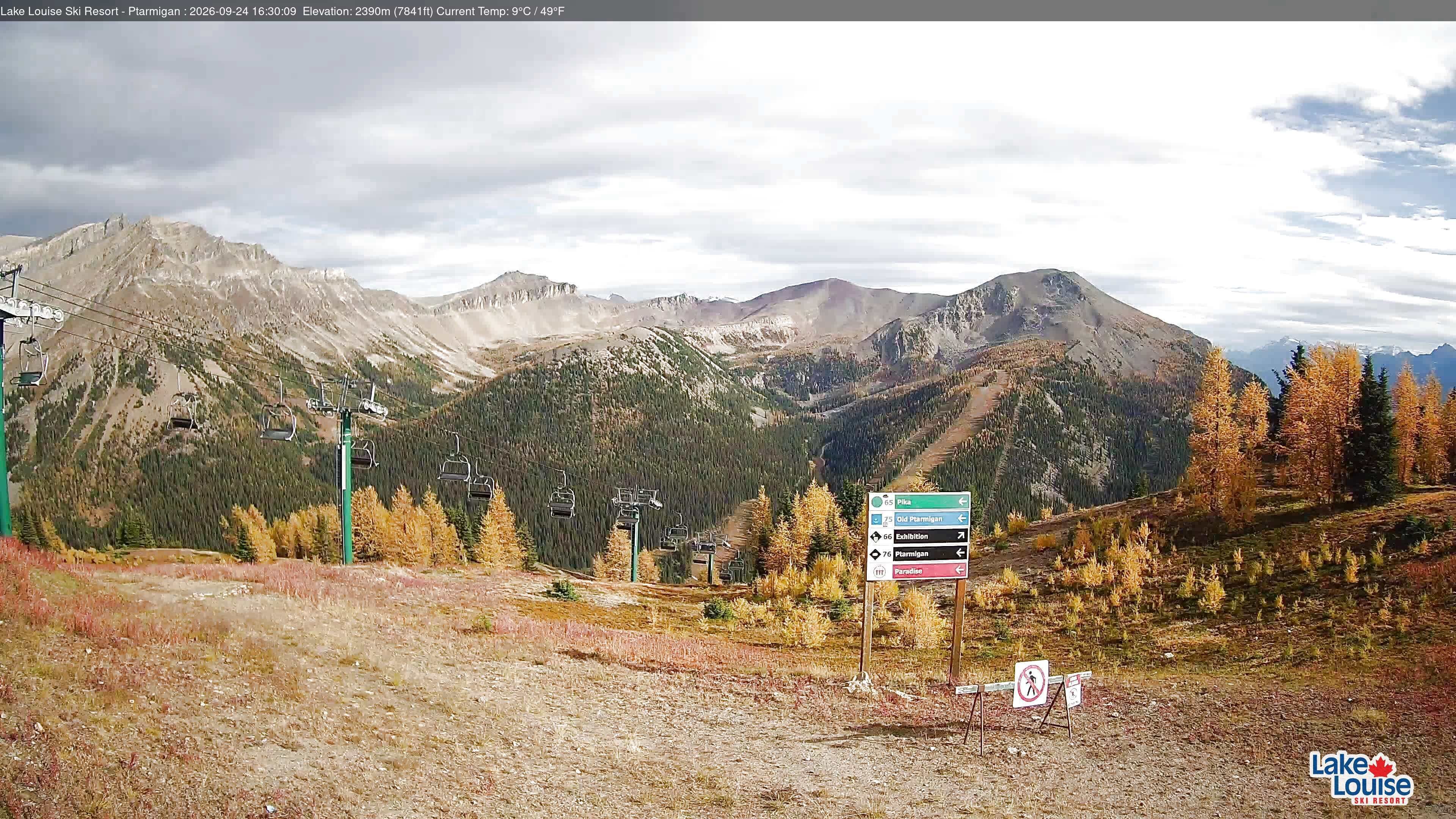 Archived image Webcam Lift Ptarmigan Panorama