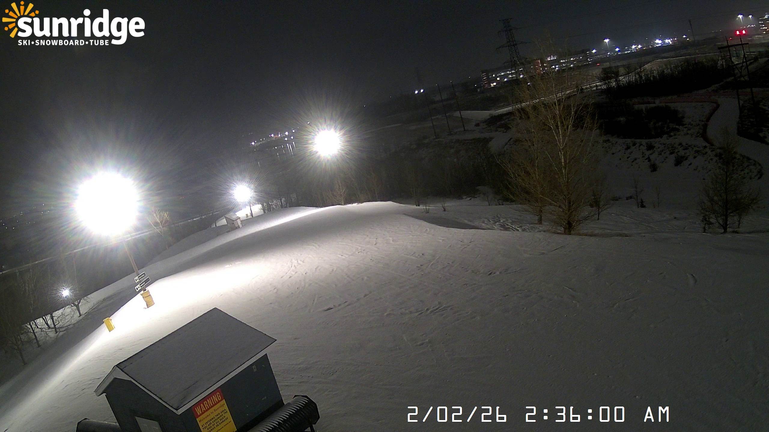 Archiv Foto Webcam Skiegebiet Sunridge(Alberta, Canada)