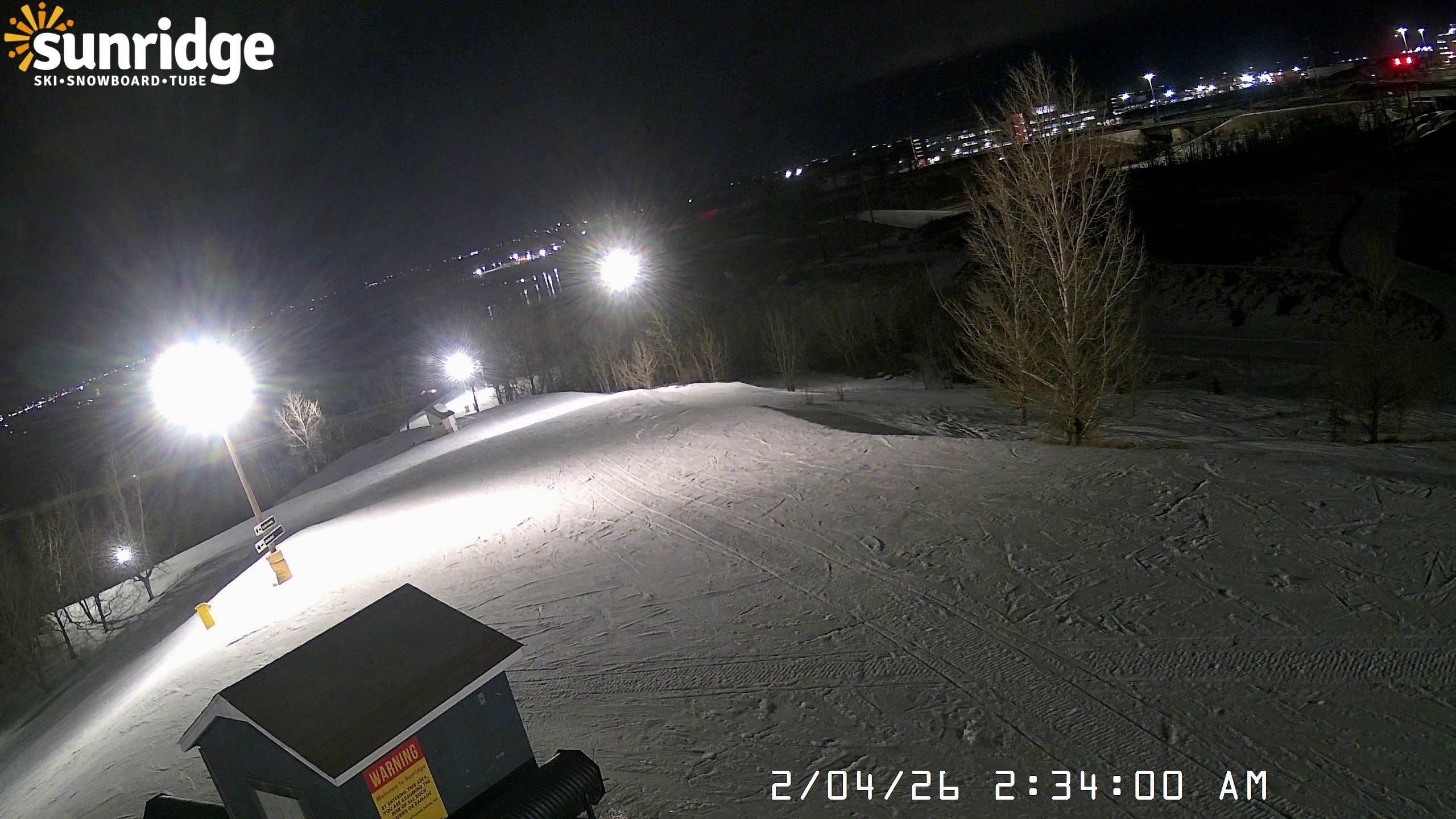 Archiv Foto Webcam Skiegebiet Sunridge(Alberta, Canada)