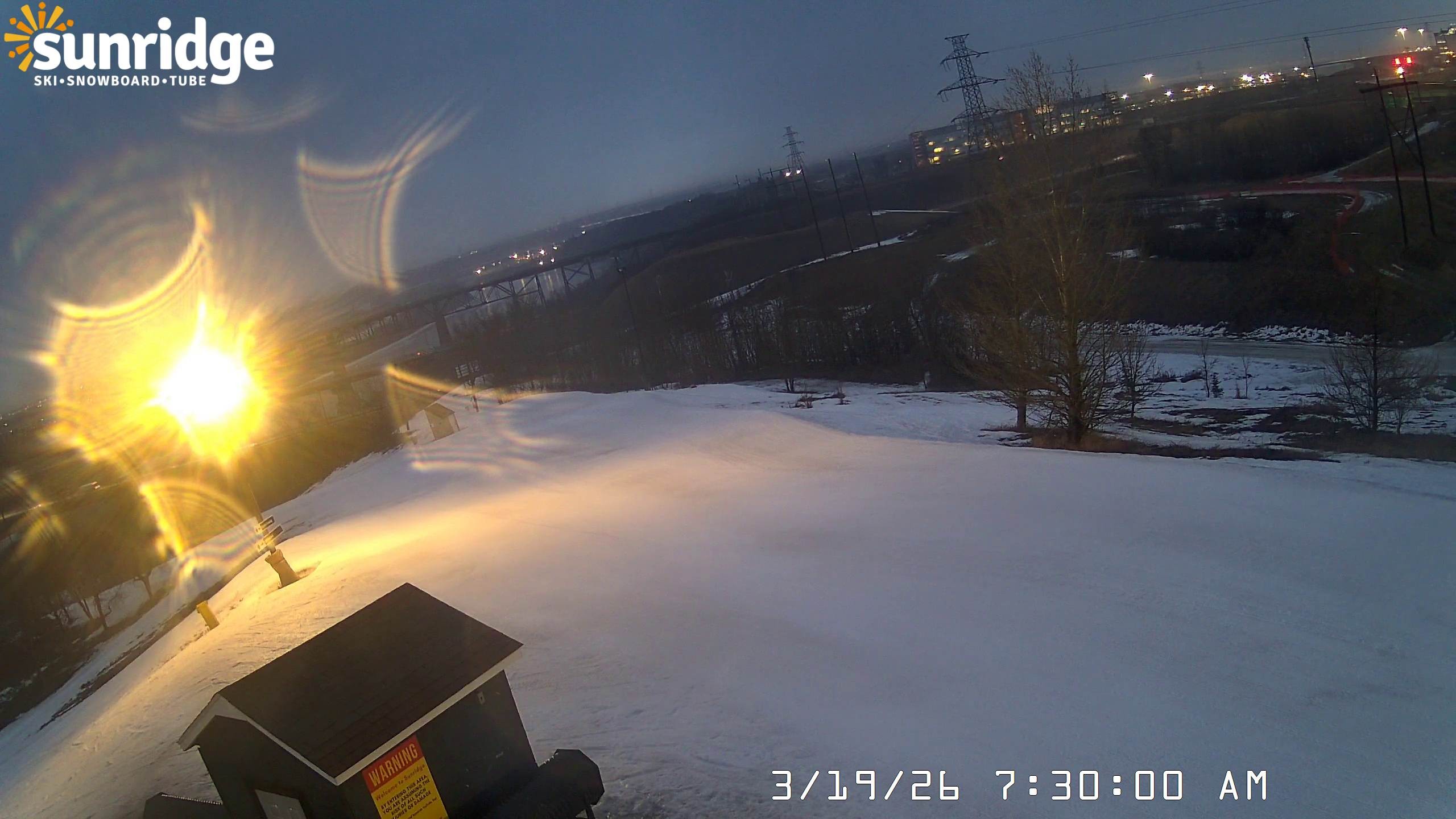 Archiv Foto Webcam Skiegebiet Sunridge(Alberta, Canada)