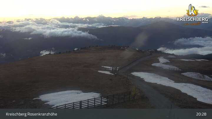 Archiv Foto Webcam Kreischberg Murau - Rosenkranzhöhe