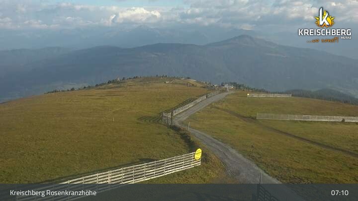 Archiv Foto Webcam Kreischberg Murau - Rosenkranzhöhe