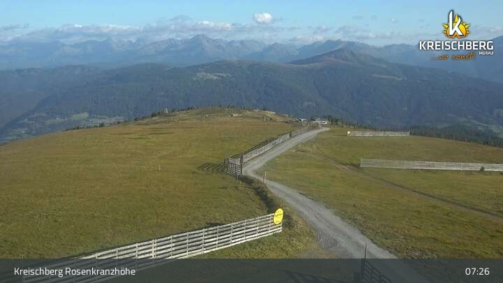 Archiv Foto Webcam Kreischberg Murau - Rosenkranzhöhe