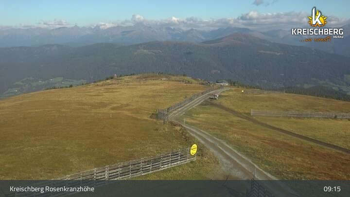 Archiv Foto Webcam Kreischberg Murau - Rosenkranzhöhe