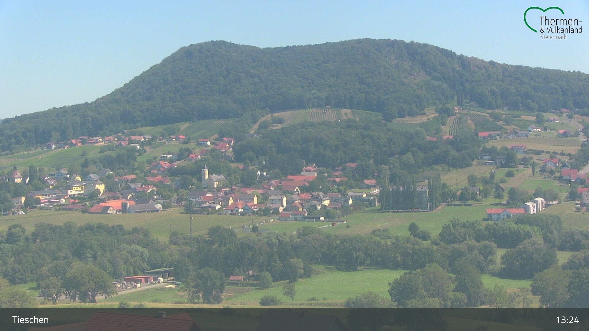 Archiv Foto Webcam Ortsblick Tieschen