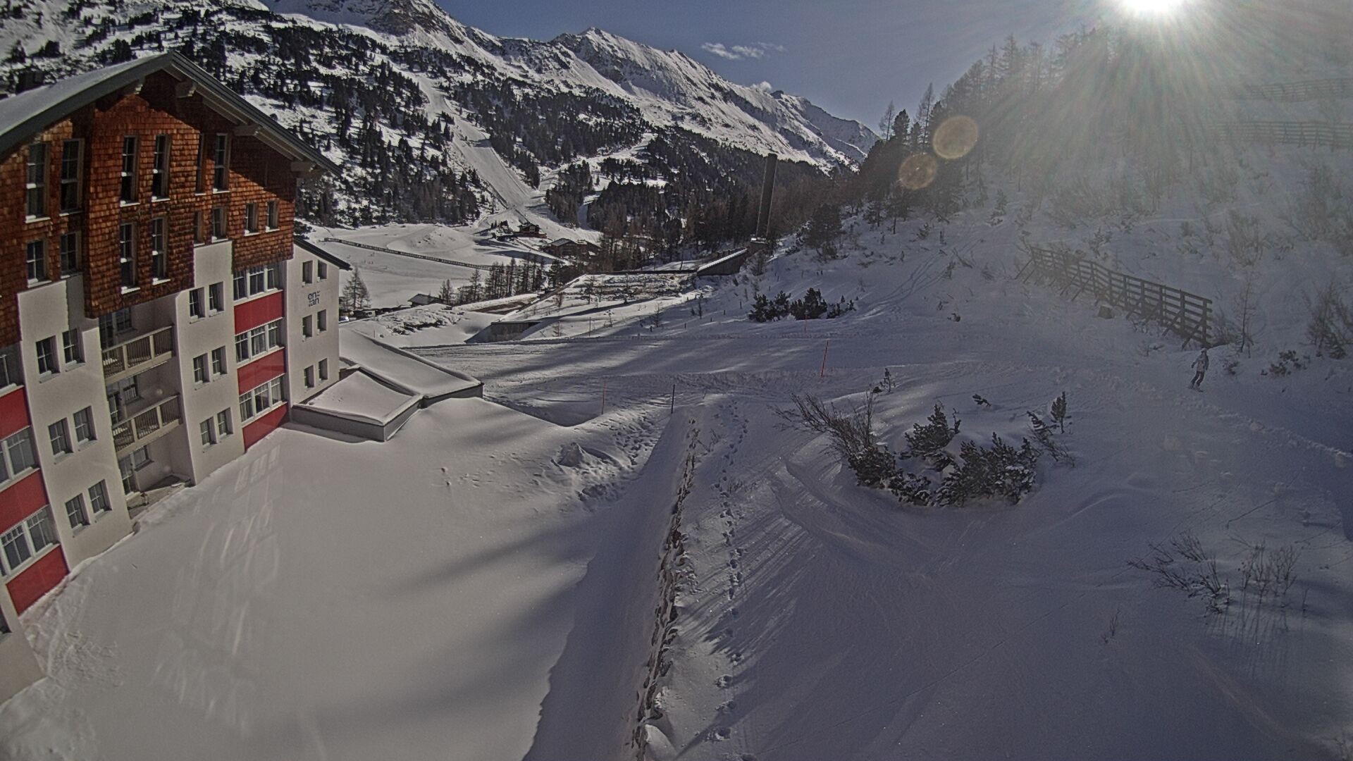 Archiv Foto Webcam Obertauern – Blick Hotel Enzian