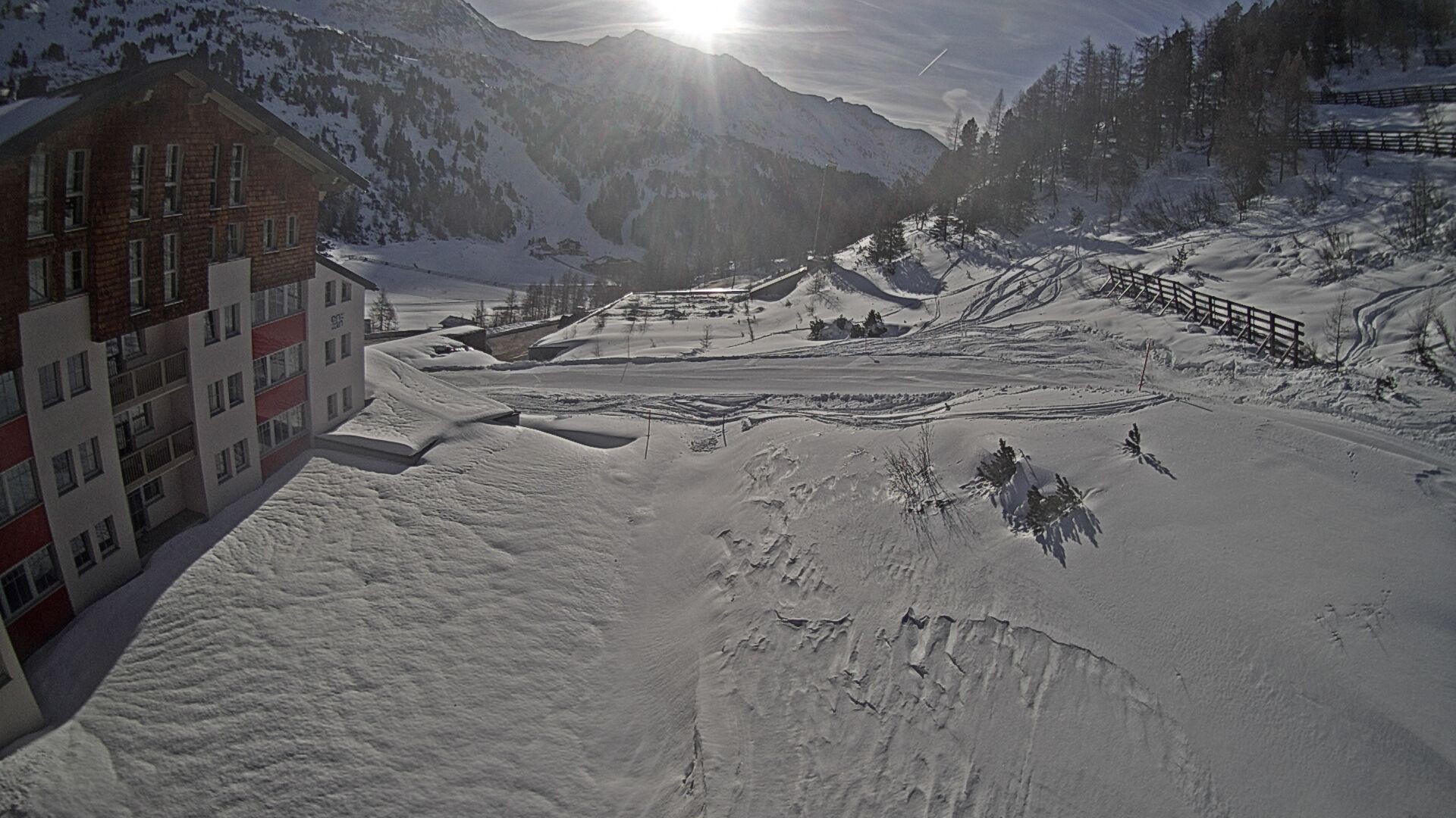 Archived image Webcam Ausblick Hotel Enzian in Obertauern