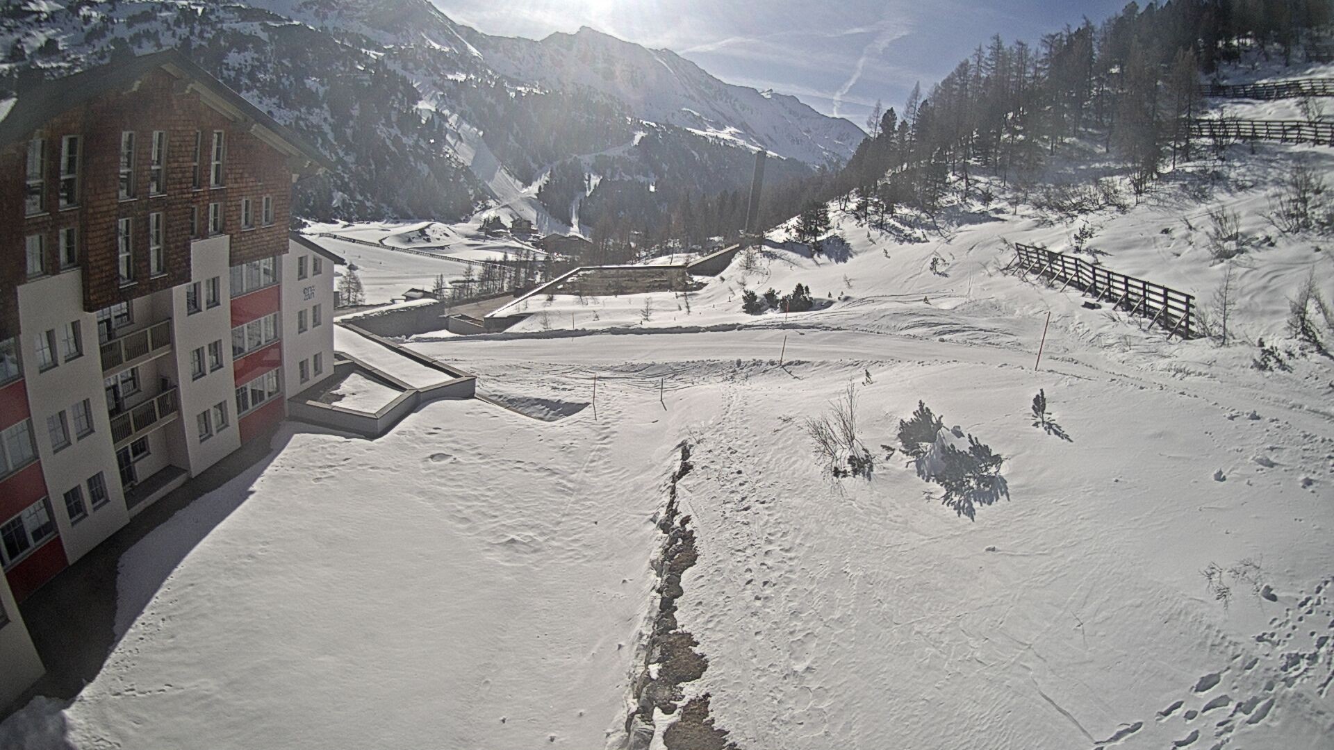 Archiv Foto Webcam Obertauern – Blick Hotel Enzian