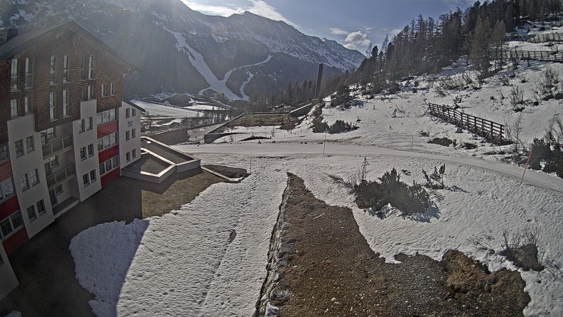 Archiv Foto Webcam Obertauern – Blick Hotel Enzian