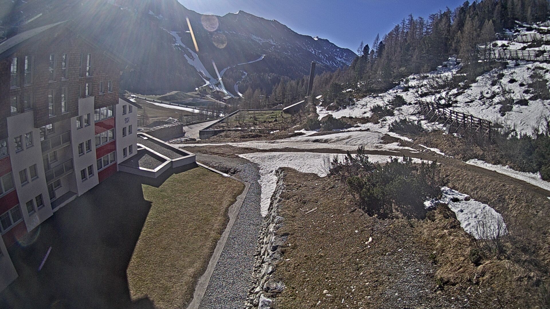 Archiv Foto Webcam Obertauern – Blick Hotel Enzian