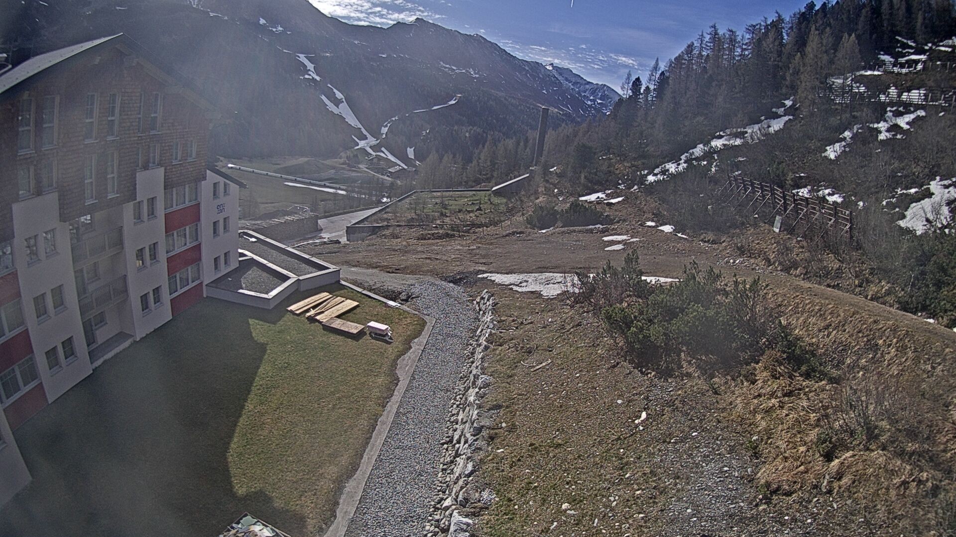 Archiv Foto Webcam Obertauern – Blick Hotel Enzian