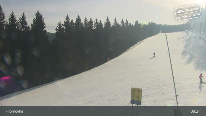 Archived image Webcam Hromovka Mountain - Špindlerův Mlýn