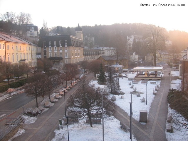 Archived image Webcam Janske Lazne Village center