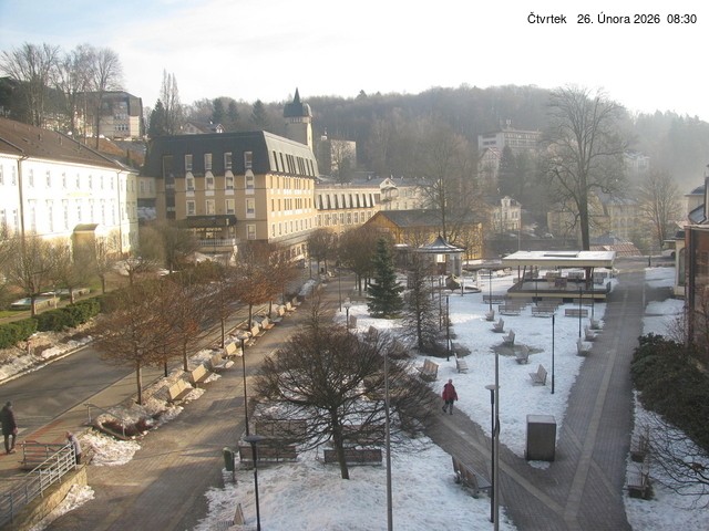 Archived image Webcam Janske Lazne Village center