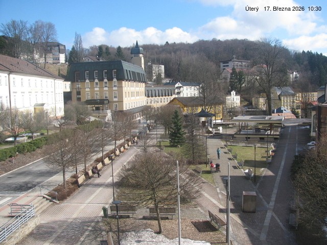 Archiv Foto Webcam Janske Lazne Dorfzentrum