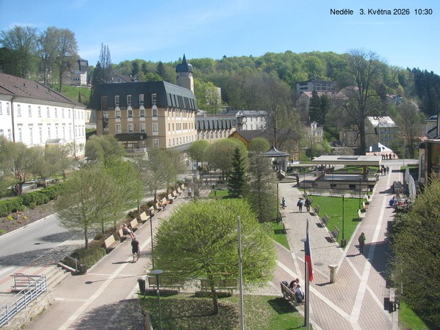 Archived image Webcam Janske Lazne Village center
