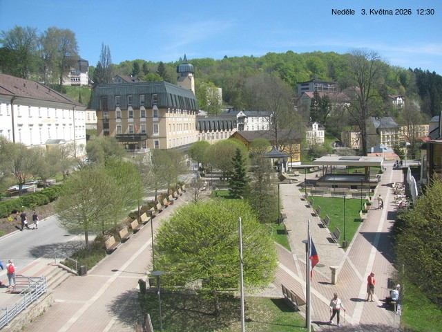 Archived image Webcam Janske Lazne Village center