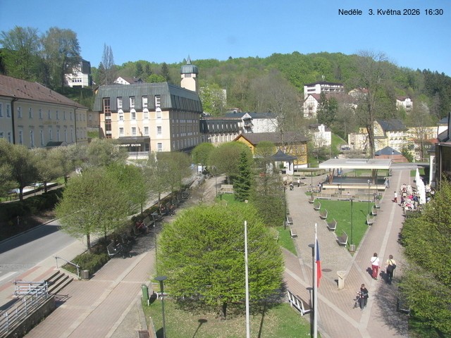 Archiv Foto Webcam Janske Lazne Dorfzentrum