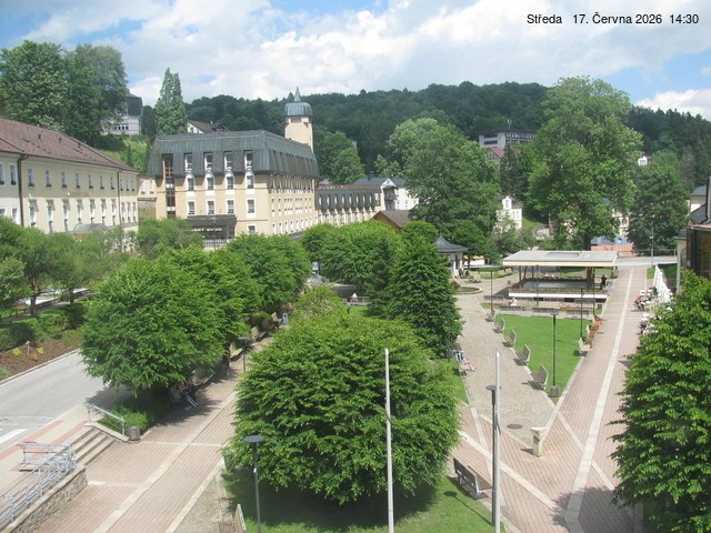 Archiv Foto Webcam Janske Lazne Dorfzentrum