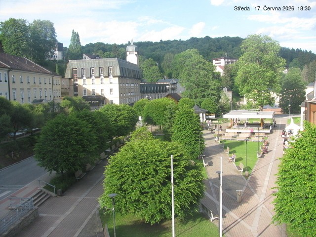 Archived image Webcam Janske Lazne Village center