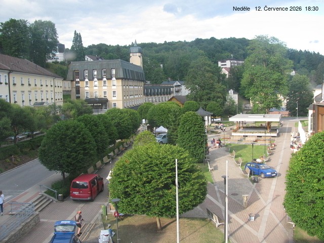 Archived image Webcam Janske Lazne Village center