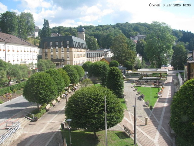 Archiv Foto Webcam Janske Lazne Dorfzentrum