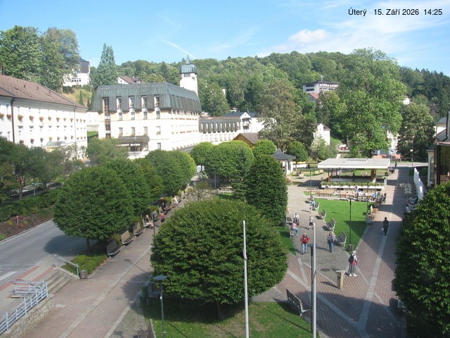 Archived image Webcam Janske Lazne Village center
