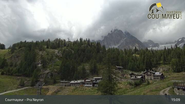 Archived image Webcam Courmayeur (Aosta Valley)