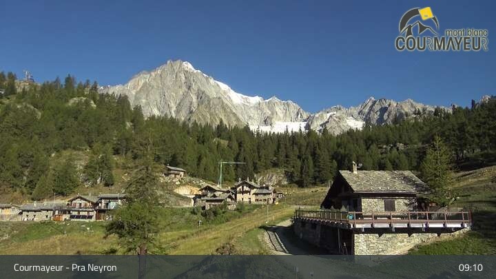 Archived image Webcam Courmayeur (Aosta Valley)