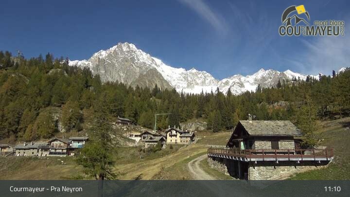 Archived image Webcam Courmayeur (Aosta Valley)