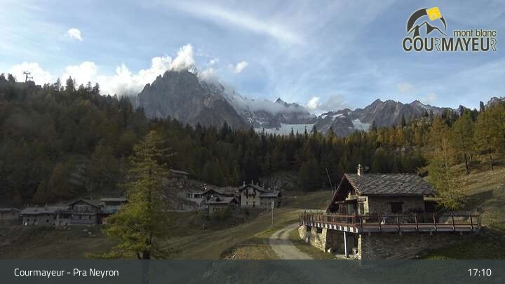 Archived image Webcam Courmayeur (Aosta Valley)