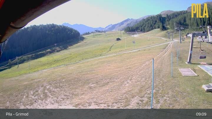 Archiv Foto Webcam Gressan - Pila - Grimond