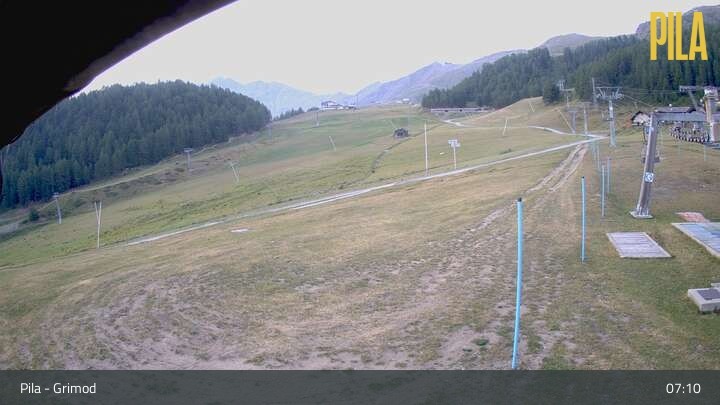 Archiv Foto Webcam Gressan - Pila - Grimond