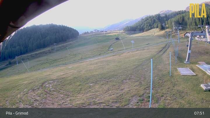 Archiv Foto Webcam Gressan - Pila - Grimond
