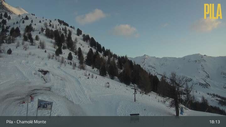 Archiv Foto Webcam Pila - Chamolé Berg