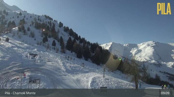 Archiv Foto Webcam Pila - Chamolé Berg