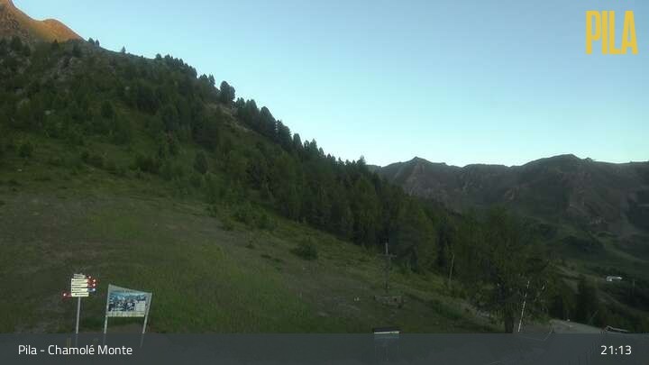 Archiv Foto Webcam Pila - Chamolé Berg