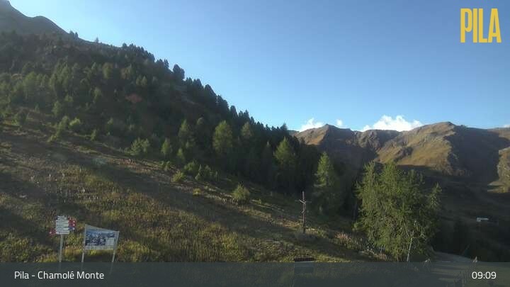 Archived image Webcam Pila - Chamolé Mountain