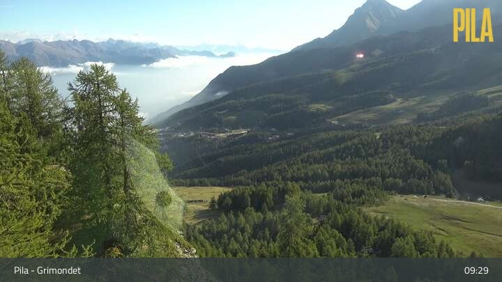 Archiv Foto Webcam Pila - Grimondet Berg