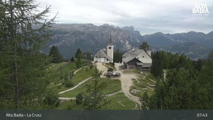 Archiv Foto Webcam Alta Badia: La Crusc