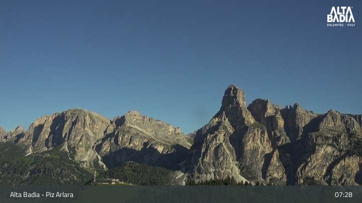 Archiv Foto Webcam Piz Arlara - Alta Badia