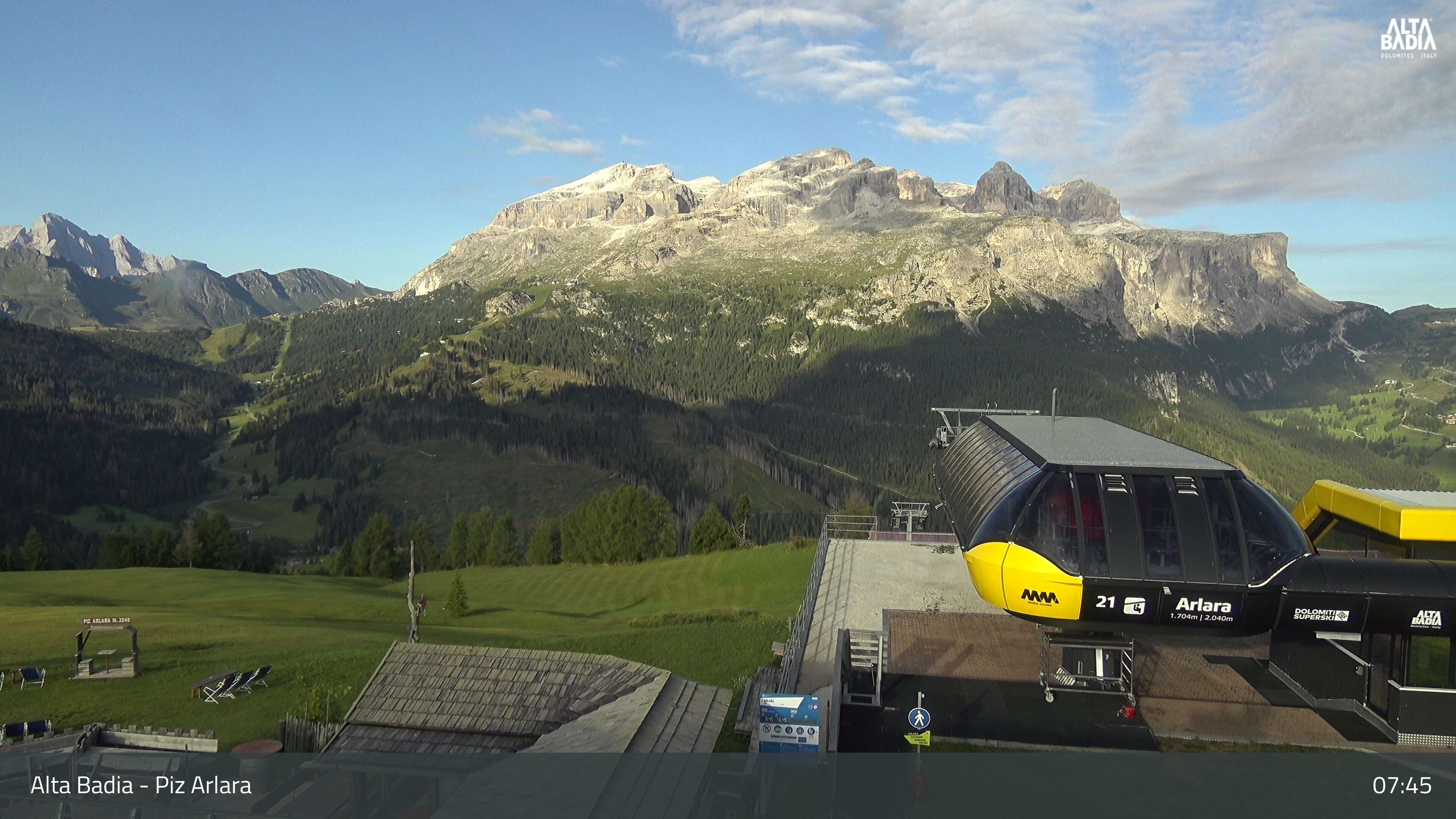 Archived image Webcam Piz Arlara (Alta Badia)